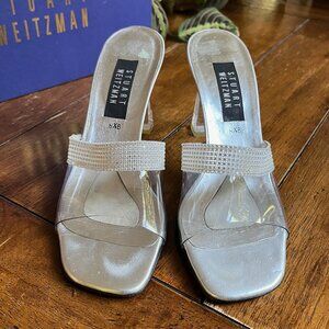 Stuart Weitzman Spellbound Shoes ("Cinderella shoes) size 8.5